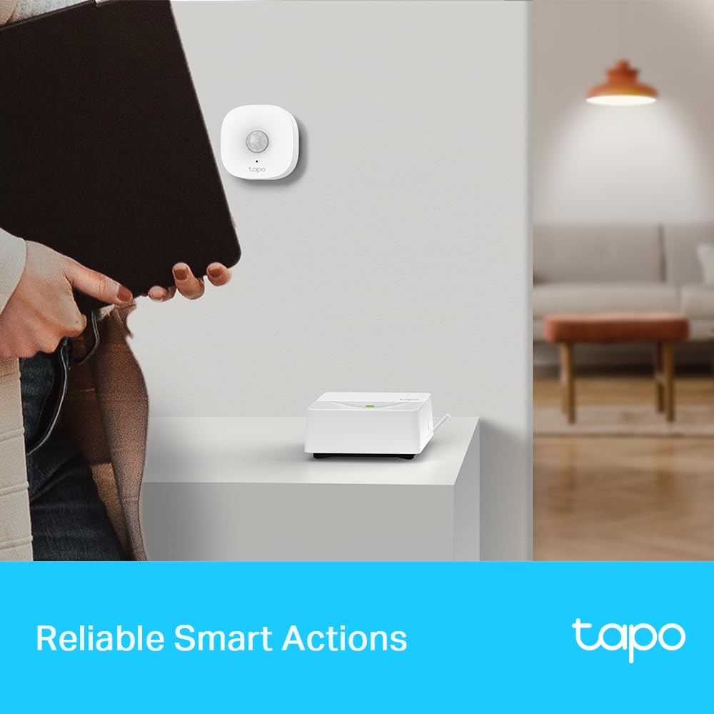 TP-Link Tapo H200 Smart IoT Hub, Up to 64 Switches and Sensors or Buttons + 4 Battery Cameras or Doorbells, Not Compatible with Tapo Camera Models with Power Cable, Kasa KE100 Thermostat