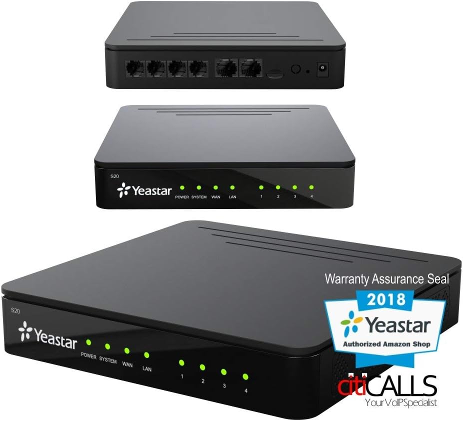 Yeastar S20 S20-000 VoIP SIP PBX 20 Ext IVR VM Skype 0 FXS 0 FXO 0 GSM