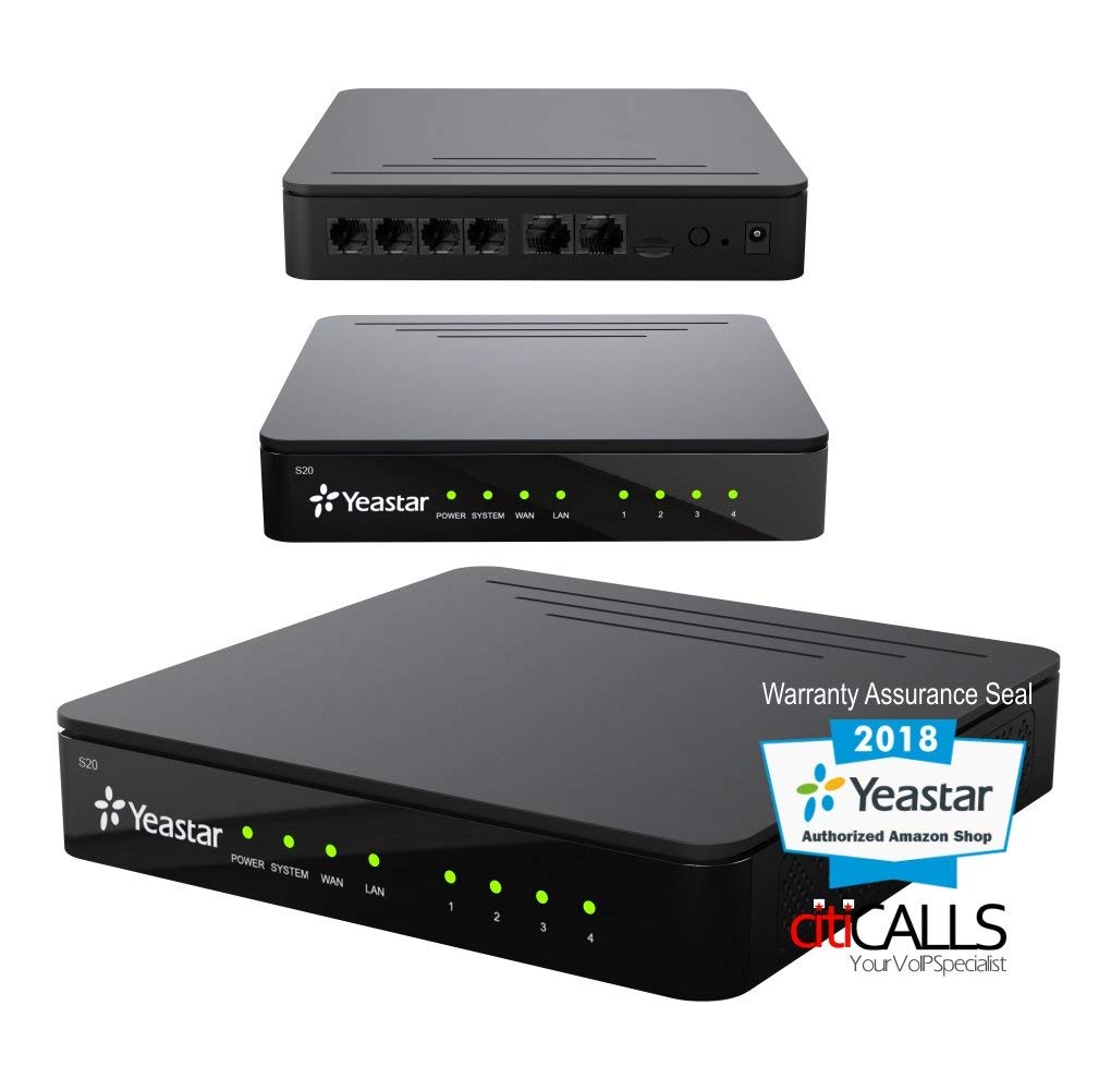 Yeastar S20 S20-000 VoIP SIP PBX 20 Ext IVR VM Skype 0 FXS 0 FXO 0 GSM