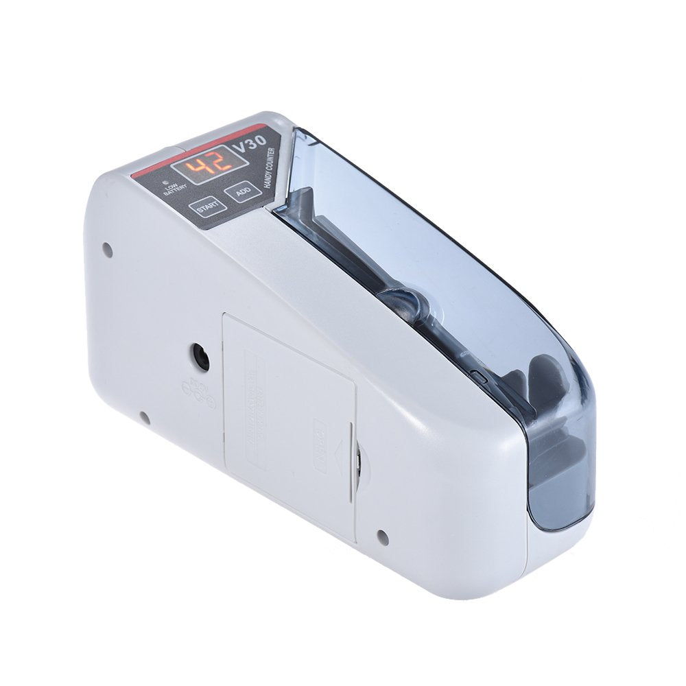 Domary Mini Handy Bill Cash Banknote Counter Money Currency Counting Machine AC or Battery Powered