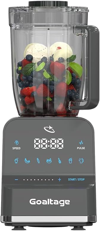 Goaltage Ultra Mix BLND03 Blender with Powerful Blades, 9 Speed Settings, High Capacity, and 7 Pre-Set Programs