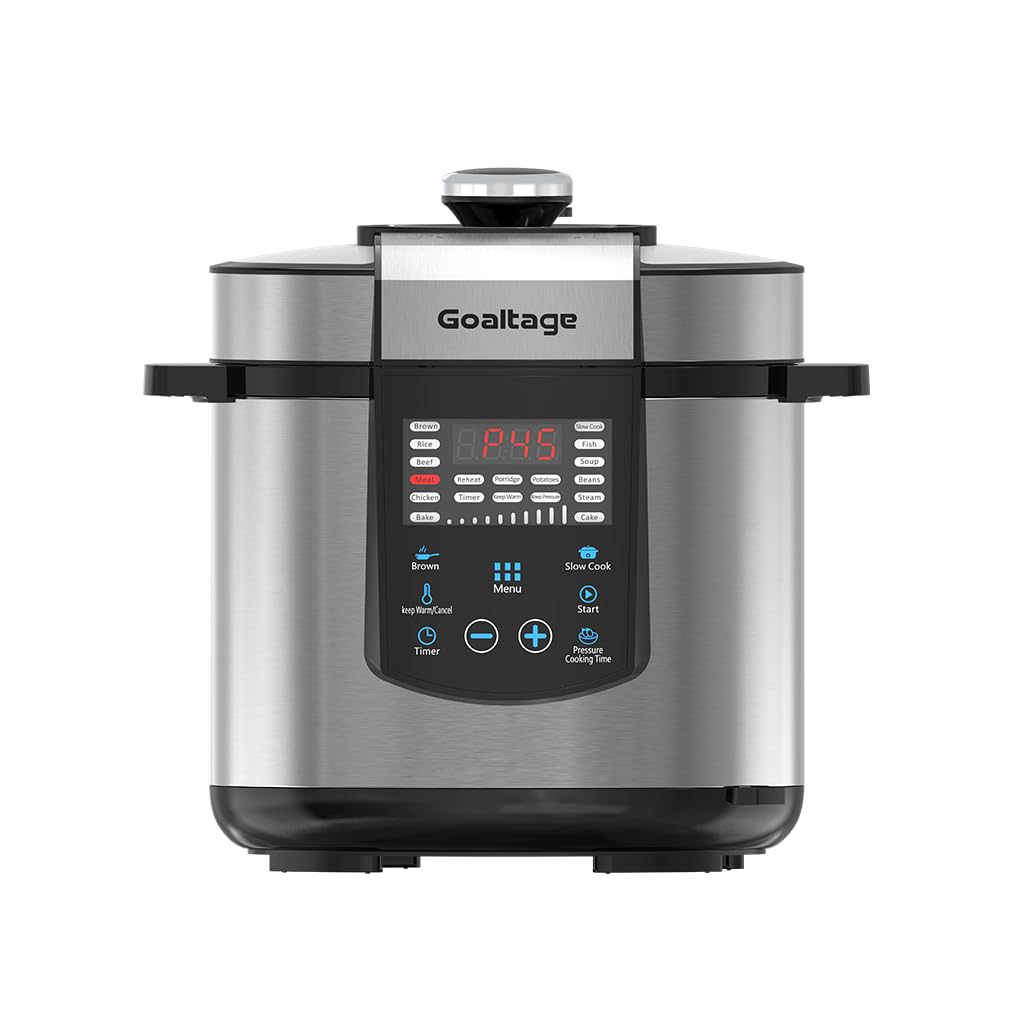 Goaltage CKR01 CulinaryPro Multi-Cooker, 1000W, 6L Capacity, 18 Presets, Stainless Steel