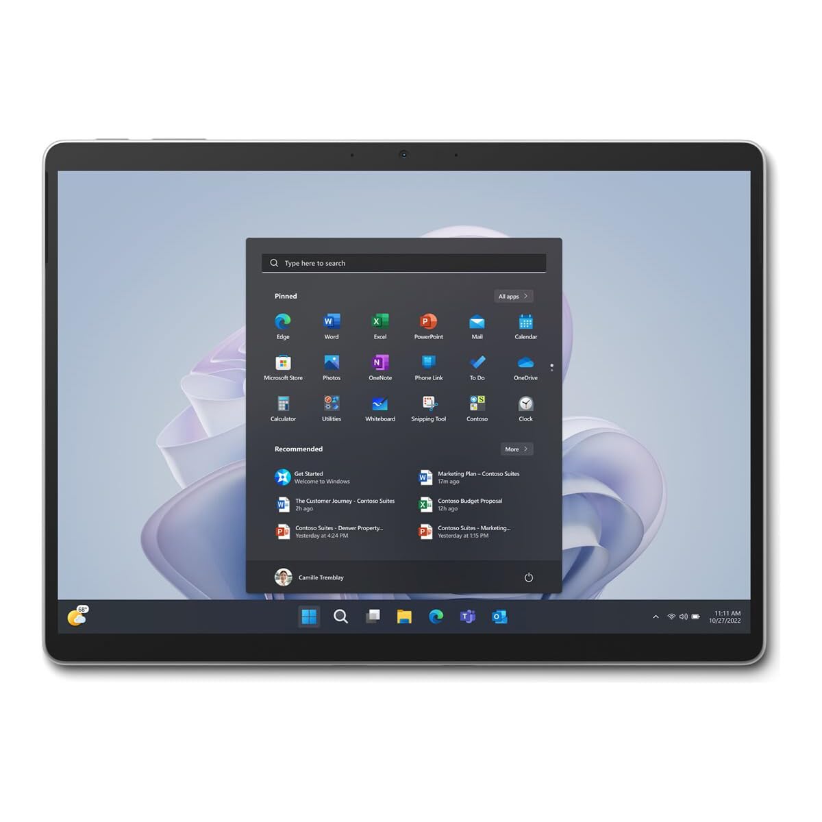 مايكروسوفت تابلت سيرفس برو 9 - 13 انش - كور i5 الجيل 12 i5-1245U عشاري النواة (10 نواة) - ذاكرة رام 16 جيجا - 256 جيجا اس اس دي - ويندوز 11 برو 64 بت - بلاتينيوم