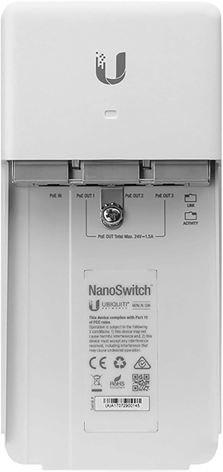NanoSwitch Outdoor 4-Port PoE Passthrough Switch (N-SW)