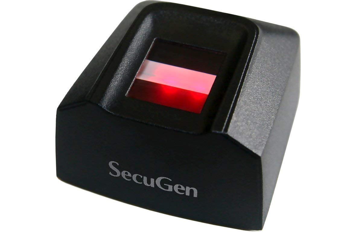 Secugen Hamster Pro 20 Biometric Fingerprint Scanner (Black) Without RD Service
