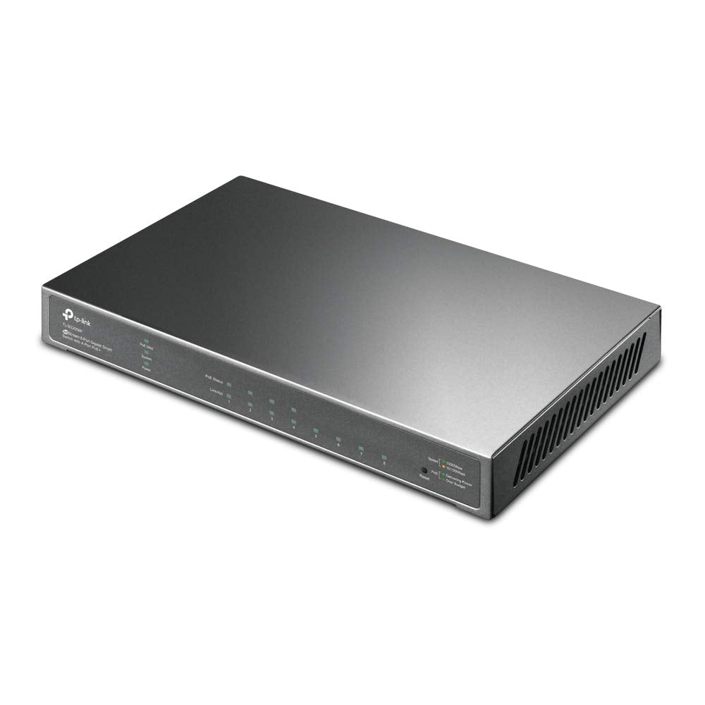 TP-Link JetStream Smart Switch 8-Port Gigabit with 4 PoE+ Ports (TL-SG2008P)