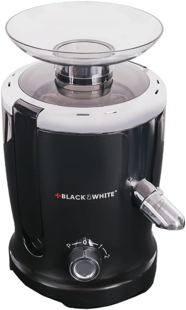 a BLACK & WHITE Centrifugal Juicer BWJE1701B