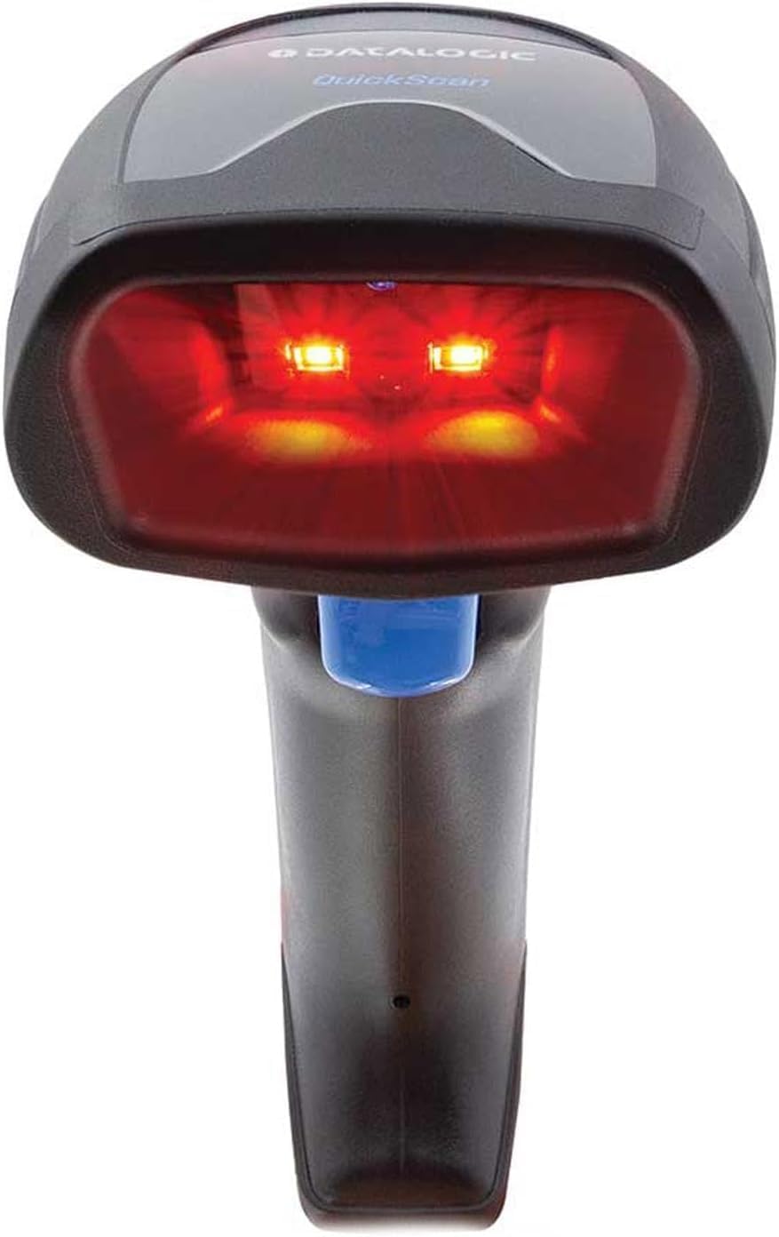 Datalogic QuickScan QBT2500, BT, 2D, multi-IF, Digimarc, kit (USB), black.handheld Bluetooth scanner, 2D, imager,multi-interface (RS232, KBW, USB), IP52, charging/transmitter cradle #QBT2500-BK-BTK1