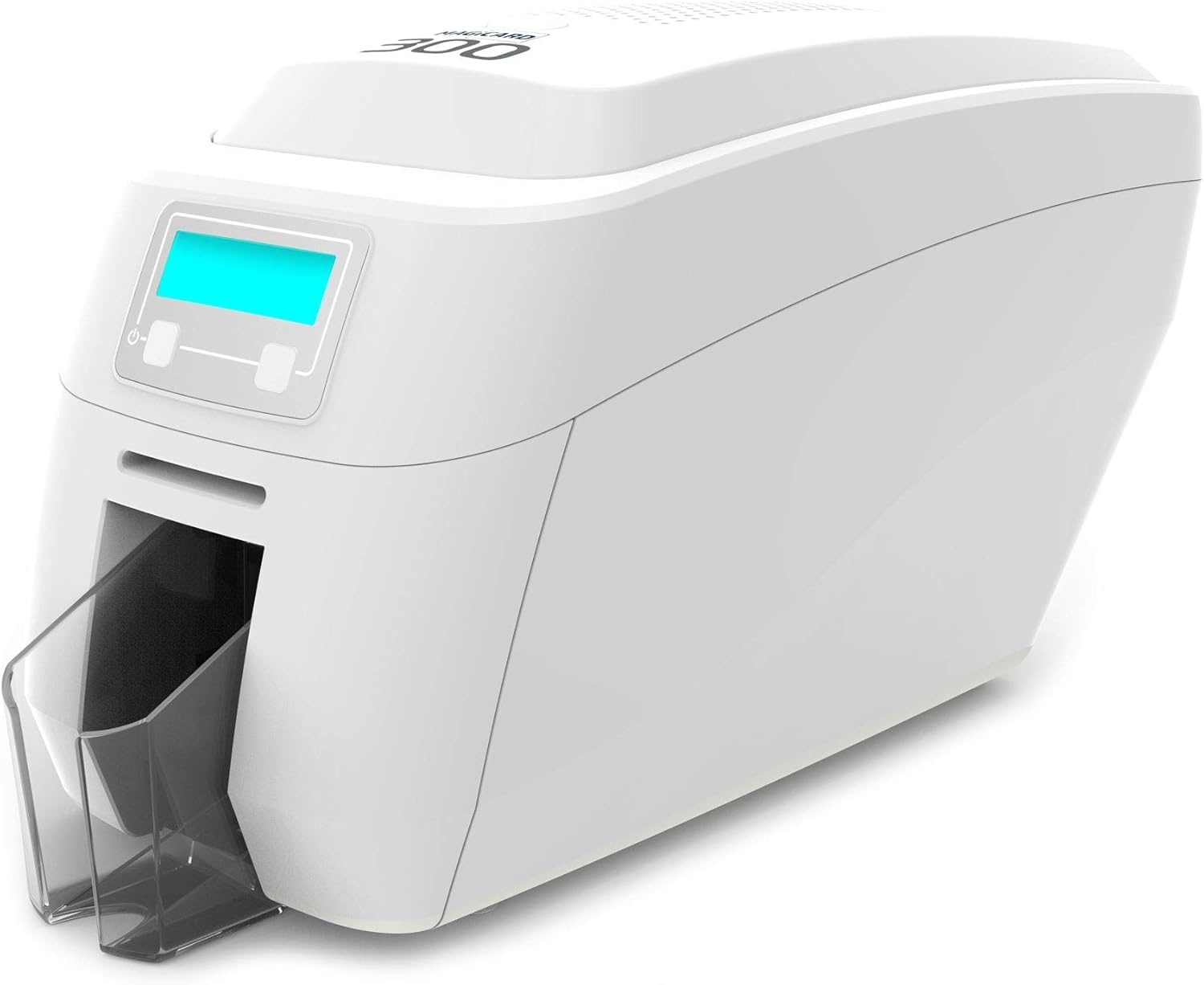 طابعة بطاقات مزدوجة الجوانب 300NEO DUO من ماجيك كارد (3300-6021/4) + بطاقة سحرية بشريط طابعة 100 صورة + 100 بطاقة + تبادل البطاقات