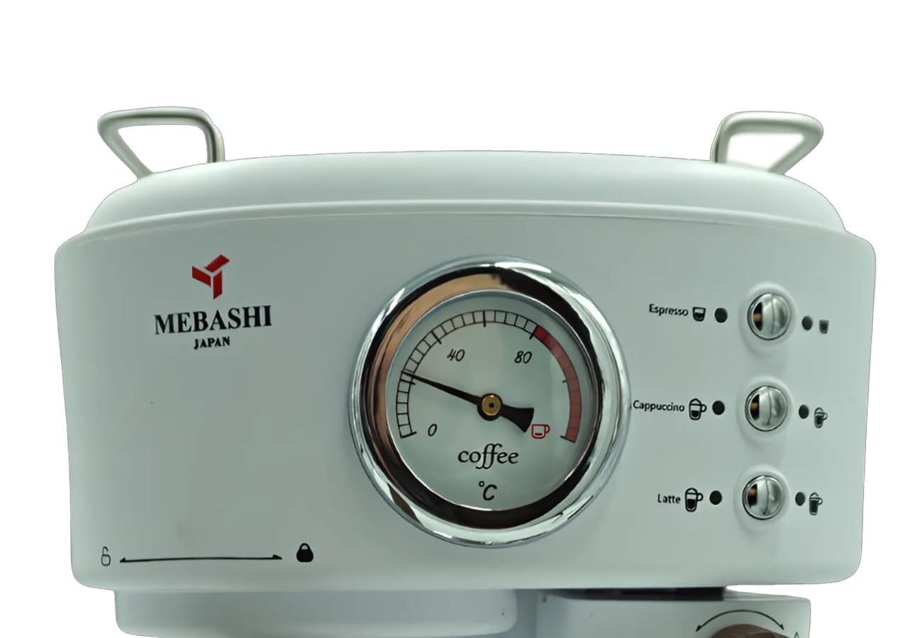 مايباشي ماكينة تحضير قهوة اسبريسو ME-ECM2500 مع خزان حليب 500 مل - 1.5 لتر، 15 بار، اسود، تشغيل بزر واحد (اسود)| 1250 واط