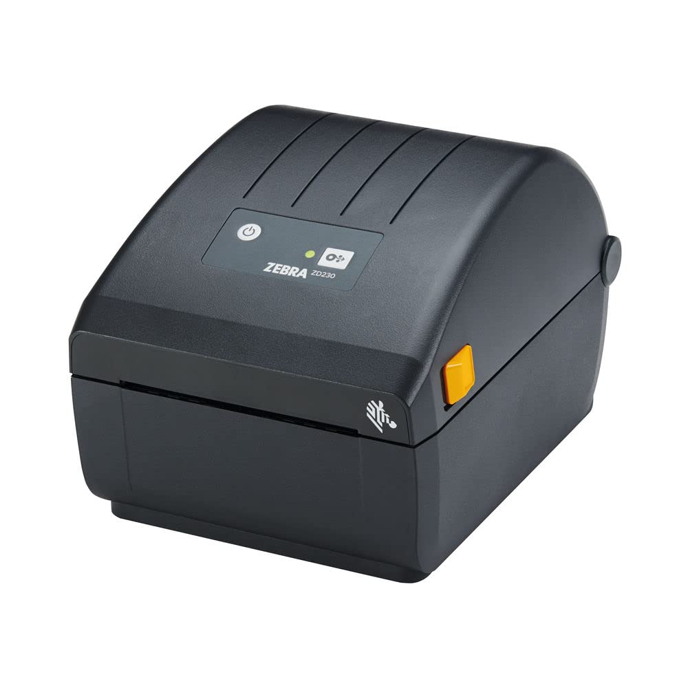 زيبرا طابعة حرارية مباشرة ZD230-4 انش لسطح المكتب - اتصال USB وايثرنت - مناسبة للخدمات اللوجستية والتصنيع الخفيف وتطبيقات البيع بالتجزئة والرعاية الصحية