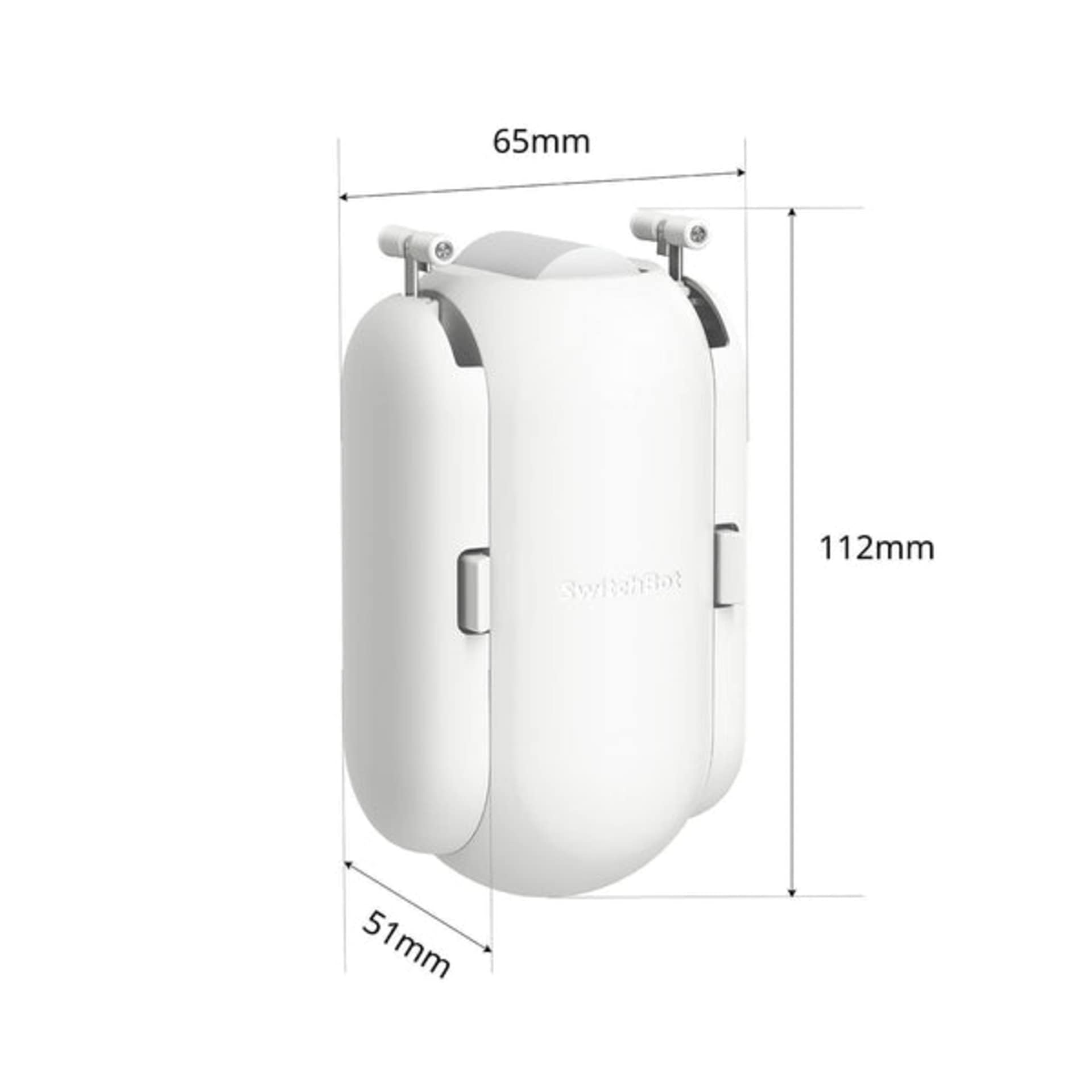 SwitchBot Curtain Smart Electric Motor - Wireless App or Automate Timer Control, Use SwitchBot Hub to be Compatible with Alexa, Google Home, HomePod, IFTTT (U-Rail, White)