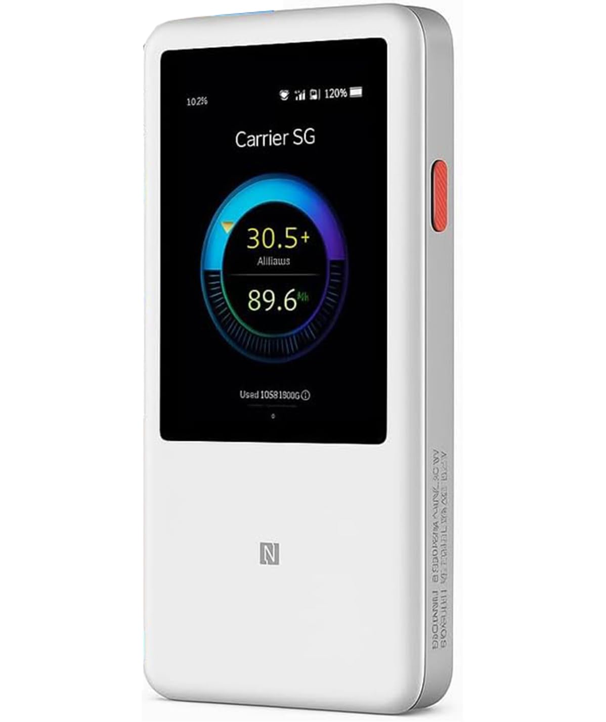 ZTE U60 Pro 5G WiFi Router, WiFi 7, 4.29 Gbps Download Speed, Snapdragon X75, 10000mAh Battery, Supports 64 Devices, 3.5-inch Touchscreen, NFC, AI-Powered