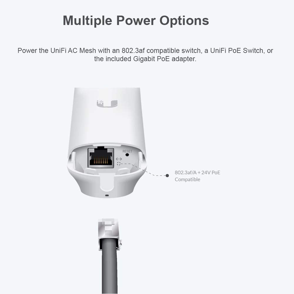 UBNT Systems UniFi AC Mesh UAP-AC-M 2 Units UniFi AC Mesh Wide-Area Indoor Outdoor Dual-Band Access Point