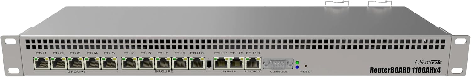Mikr0Tik Router RB1100Dx4 - Dude Edition - Ethernet port Router