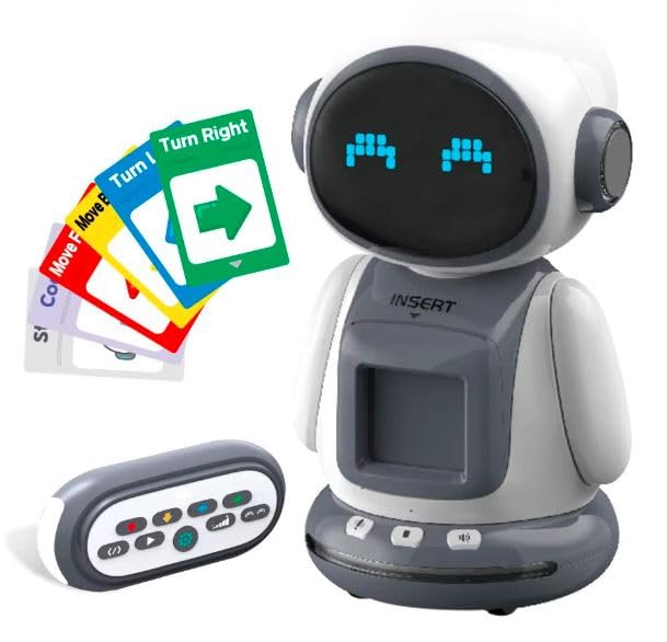 Fipka Chengji Ai Desktop Robot Educational Toy Rechargeable Light Music Programable Intelligence Children Flash Card Robot