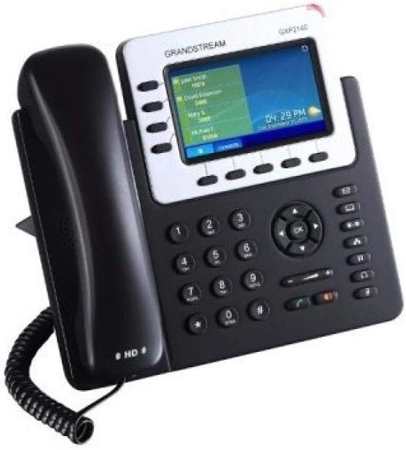 Grandstream Enterprise IP Phone GS-GXP2140 (4.3 Inch Color Display, PoE, Power Supply Not Included)