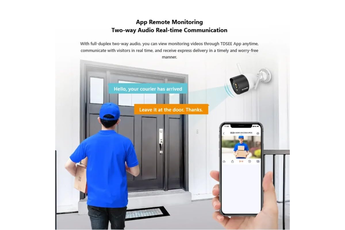 Tenda 4 Channel Wireless HD Video Security Kit K4W-3TC
