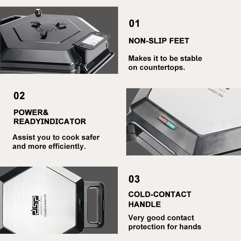DSP Samosa Maker KC1221 with 8 Cavity Molds, 1200 Watt Power, Non-Stick Coating, Ideal for Home or Commercial Use