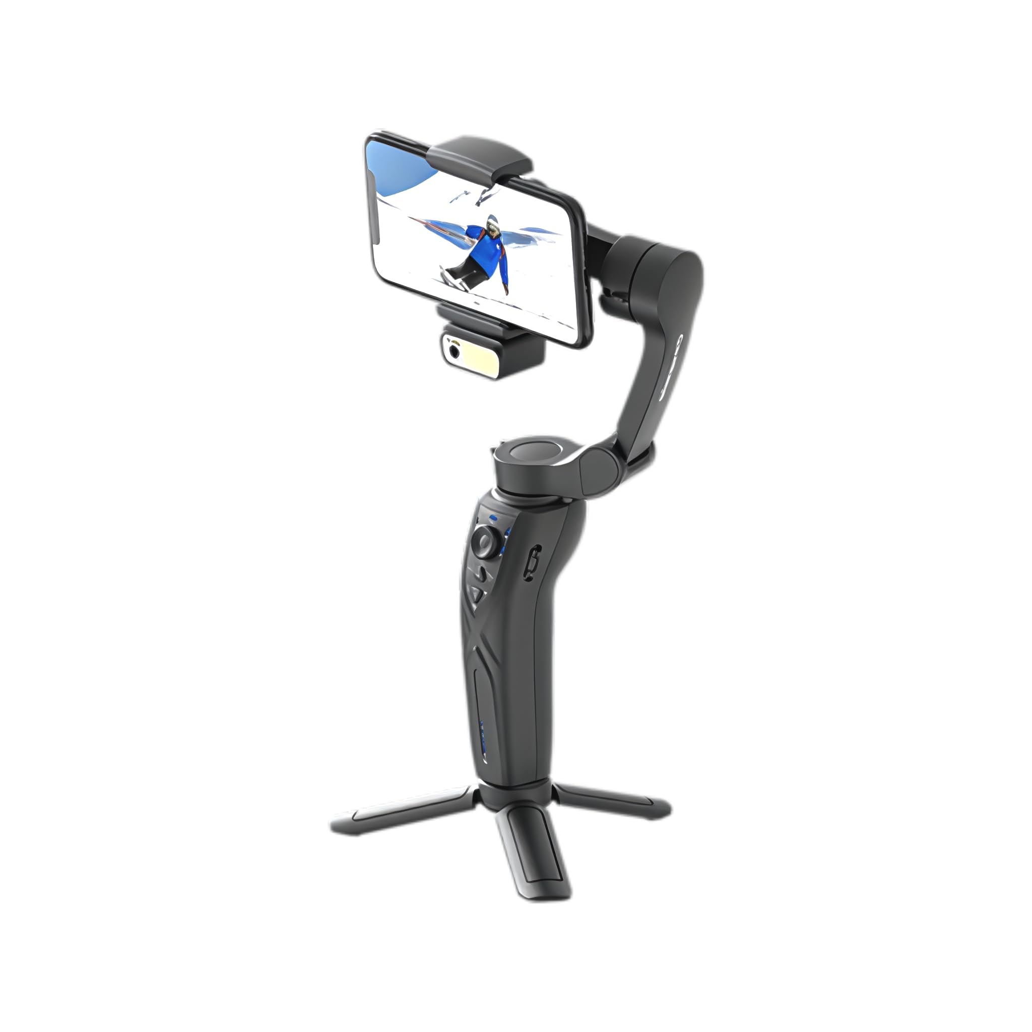 Goaltage GMB01 ProMotion Gimbal Stabilizer with Gesture Control, 3-Axis Stabilization, AI Face Detection, Foldable Design apture Smooth, Professional Footage, Precision & Ease,5H