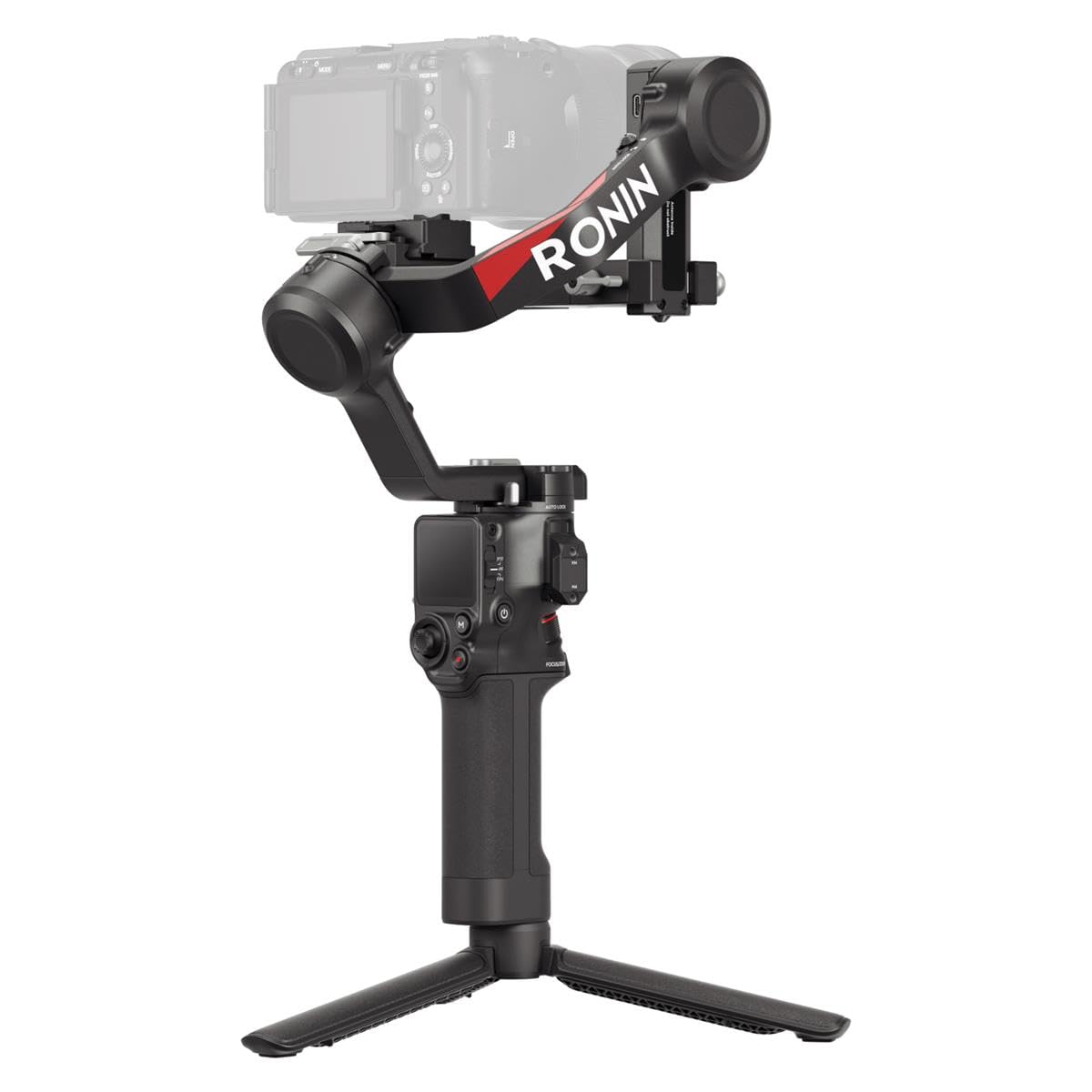 DJI مثبت جيمبال ار اس 4 ثلاثي المحاور لكاميرا دي اس ال ار والكاميرات غير العاكسة كانون وسوني وباناسونيك ونيكون وفوجي فيلم، تصوير عمودي اصلي من الجيل الثاني، عصا تحكم بمفتاح بوضعين اصدار الامارات