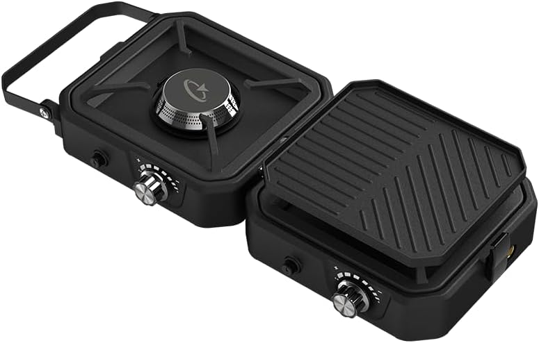 Goaltage CS01 ProFlame Portable Camping Stove with High-Power Dual-Burner, Easy to Clean and Foldable Design