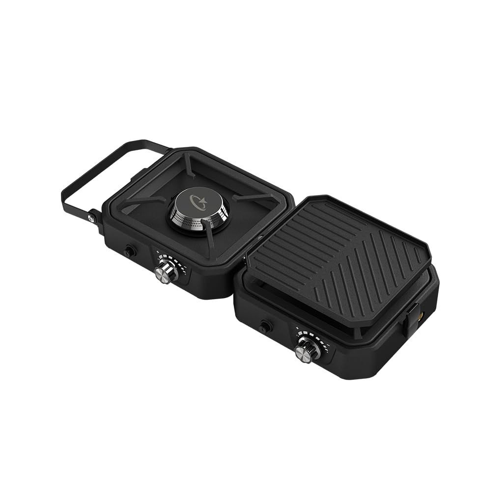 Goaltage CS01 ProFlame Portable Camping Stove with High-Power Dual-Burner, Easy to Clean and Foldable Design