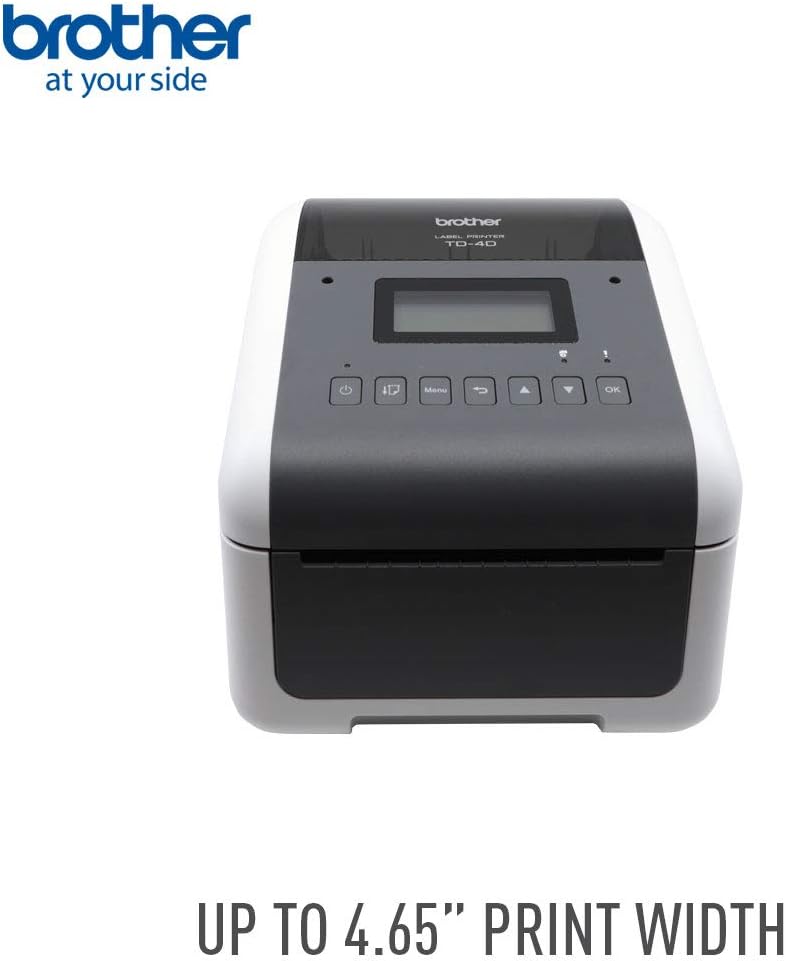 Brother TD-4550DNWB Desktop Direct Thermal Printer - Monochrome - Label Print - Ethernet - USB - Serial - Bluetooth