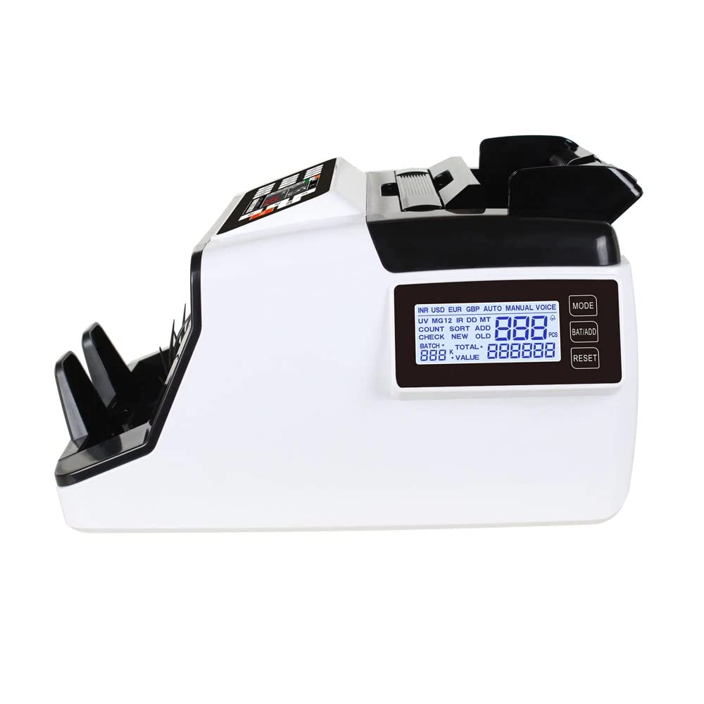 DAIA Money Counter Machine - Currency Counter with Screen - High-speed Counting & Ultraviolet/Magnetic Detection - Suitable for Most Currencies - 6 Month Warranty - For Businesses and Professionals