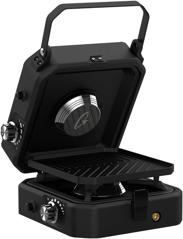Goaltage CS01 ProFlame Portable Camping Stove with High-Power Dual-Burner, Easy to Clean and Foldable Design