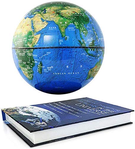 خريطة العالم العائمة مع قاعدة كتاب مغناطيسية رفع الأرض العائمة خريطة العالم للمنزل مكتب الديكور الديكور الديكور ، D العالم العالم العالم