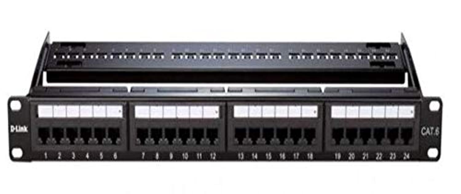 Cat6 التصحيح لوحة 24 ميناء محملة