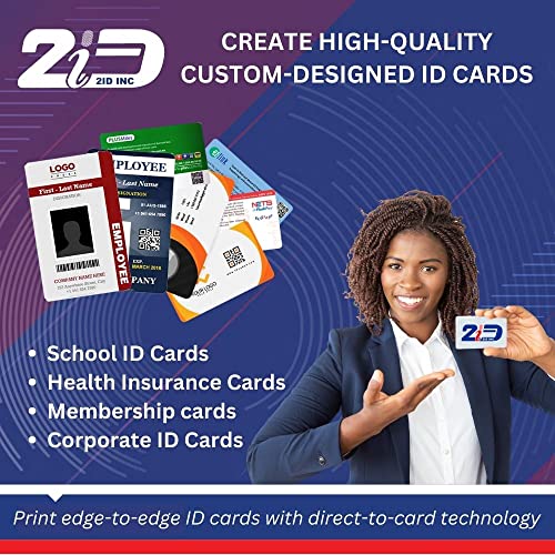 Fargo DTC1250e 050100 Dual-Sided ID Card Printer | Professional ID Card Machine for Business, Government, Student ID Cards and More