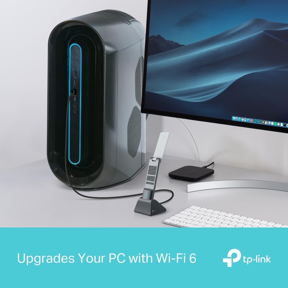 TP-Link Archer TX50UH AX3000 High Gain WiFi 6 Stick Wireless Network Adapter with Dual High Gain Antennas, 2.4GHz 5GHz, WPA3, Windows 11/10