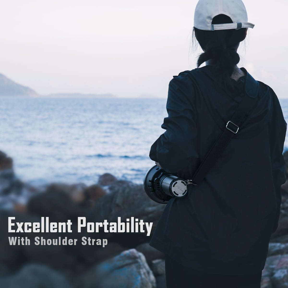 ايمالينت مصباح يدوي MS32 بسطوع 200000 لومن في العالم، مصباح يدوي تكتيكي 32 اكس اتش بي 70.2 LED، قابل لاعادة الشحن مع شاشة OLED، للتخييم والمغامرة والطوارئ