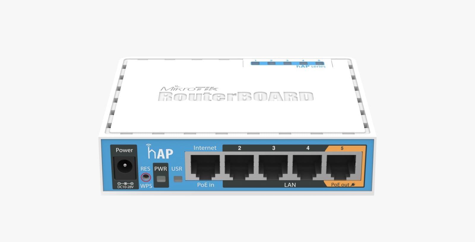 ميكرو تيك راوتر بورد RB951Ui-2HnD 2.4GHz سوهو نقطة وصول لاسلكية مع هوائيات مدمجة و5 منافذ ايثرنت