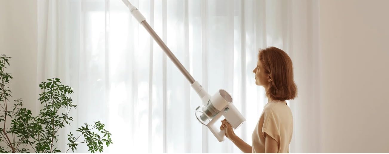 شاومي مكنسة كهربائية G20 بقوة شفط 150 واط، وقت تشغيل 60 دقيقة، فرشاة ارضية LED، فلتر 12 سيكلون، كفاءة ازالة الغبار بنسبة 99.9%