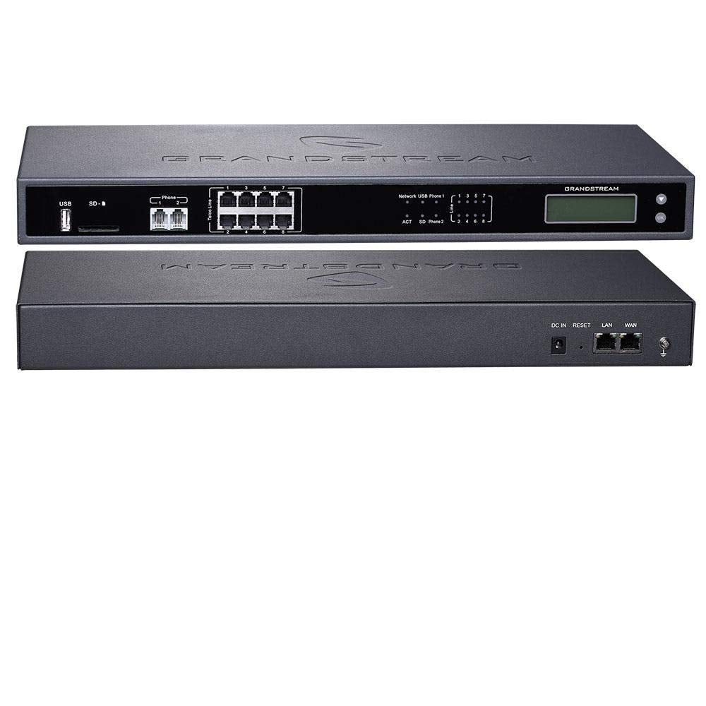Grandstream UCM6208 IP PBX with 8 FXO for 800 Extensions and Built-in CDR