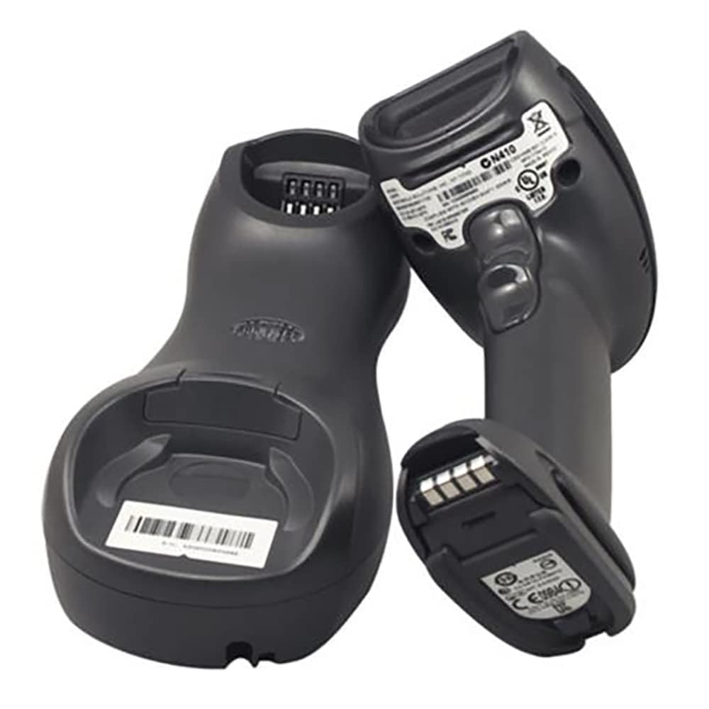 Zebra Symbol LI4278 Wireless Linear Imager Handheld Bluetooth Barcode Scanner, Black - Cordless, 547 scan/s1D, LED with Universal Docking Charger Cradle Standard Base - LI4278-SR20007WR - JTTANDS