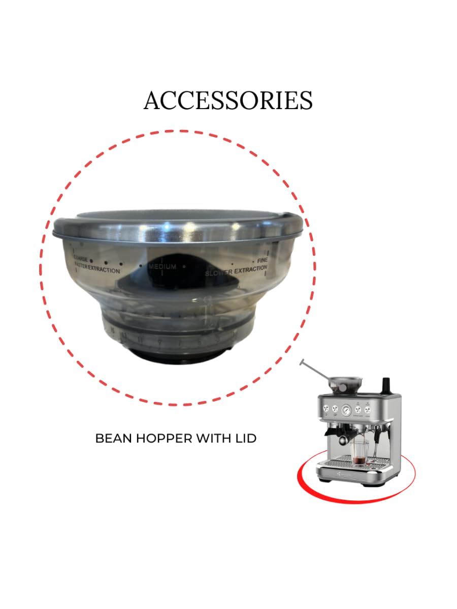 MEBASHI Commercial Coffee Machine with CF Grinder, 2.3L Capacity, 15 Bar Pressure, Stainless Steel (ME-CCM2053)(1770W)