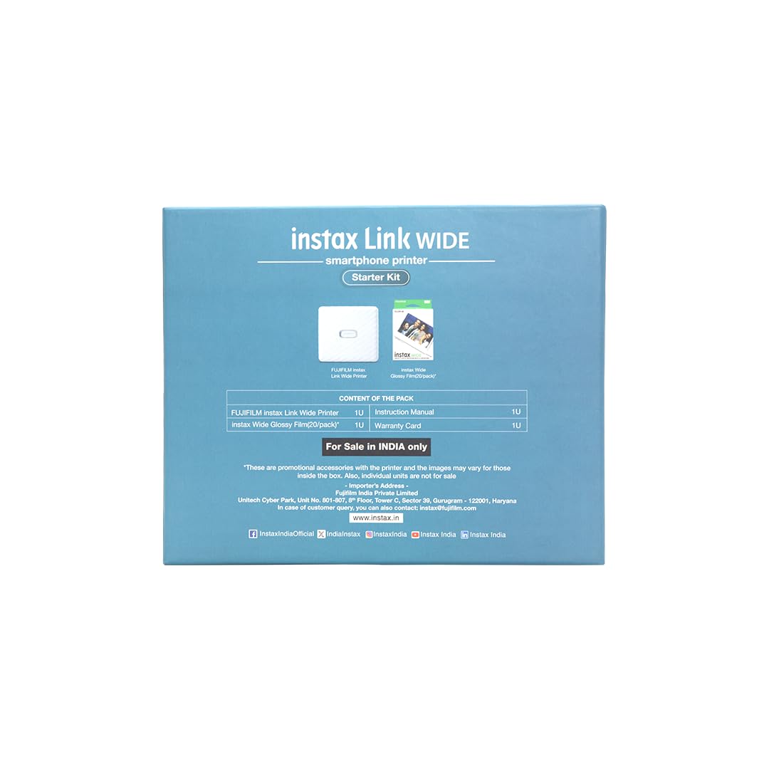 Fujifilm Instax Wide Beginner Link Set - White