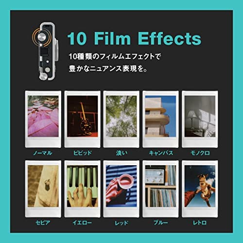 Fujifilm Instax Mini Evo Hybrid Instant Camera Black (Instant Camera/Smartphone Printer/Digital Camera)