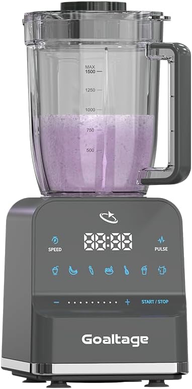 Goaltage Ultra Mix BLND03 Blender with Powerful Blades, 9 Speed Settings, High Capacity, and 7 Pre-Set Programs