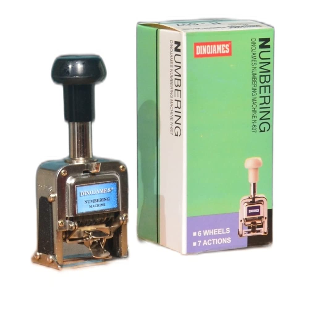 MAX The National Store N-607 Numbering Machine 6 Digits of Big Characters