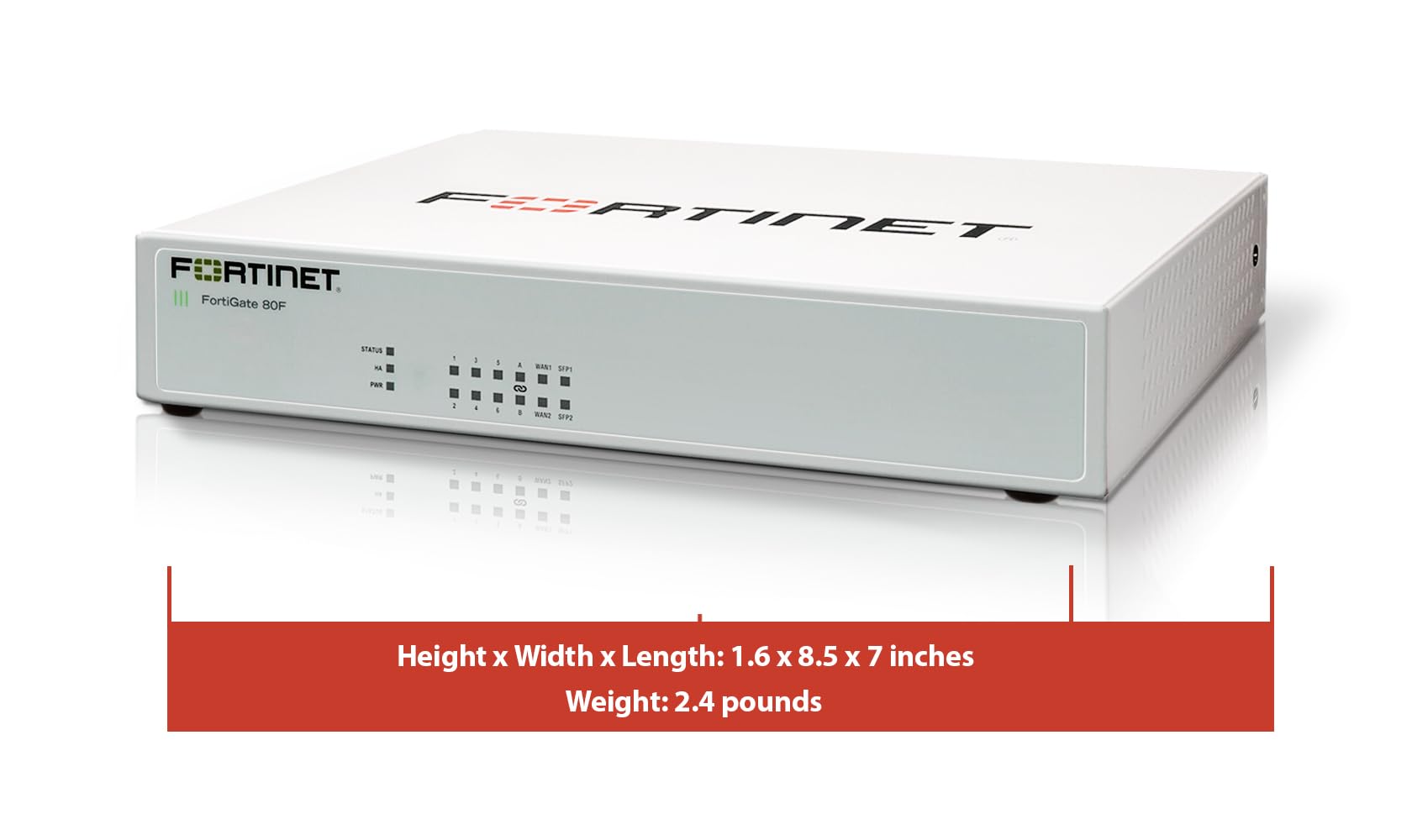FORTINET FortiGate-80F Hardware plus 1 Year 24x7 FortiCare and FortiGuard Unified Threat Protection (UTP)