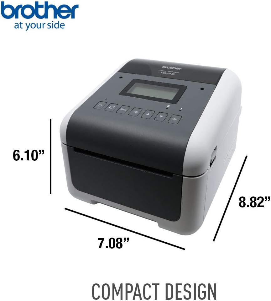 Brother TD-4550DNWB Desktop Direct Thermal Printer - Monochrome - Label Print - Ethernet - USB - Serial - Bluetooth