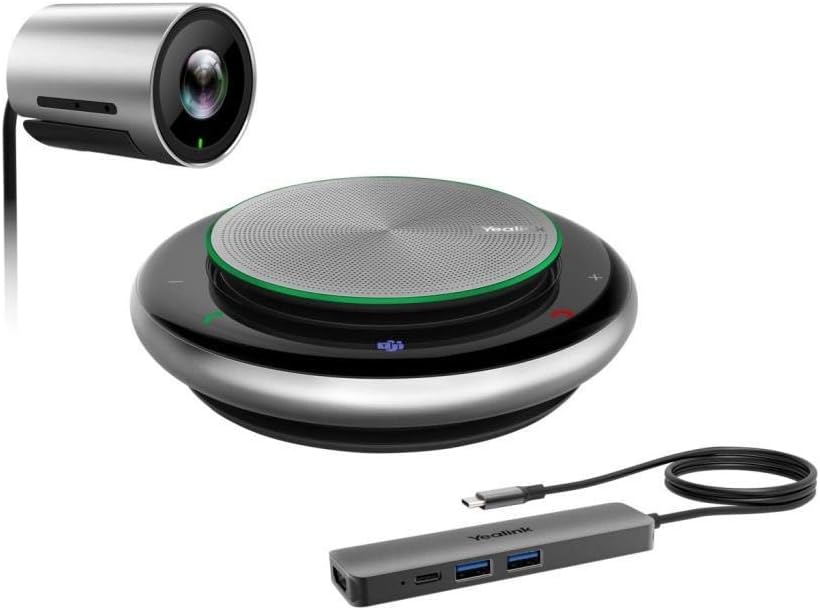 يالينك مجموعة اجتماعات نظام غرفة الفيديو - مجموعة كاميرا 4K UVC30 + USB / بلوتوث - CP900 + BYOD-Box