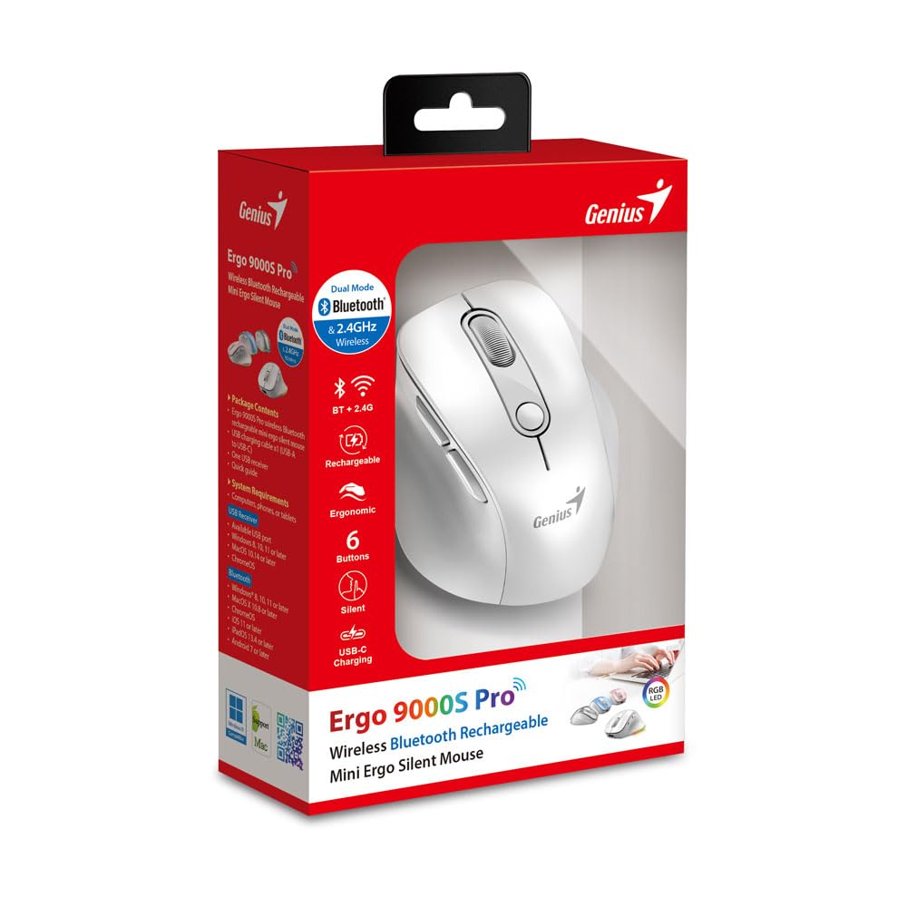 جينيس Ergo 9000S Pro فضة