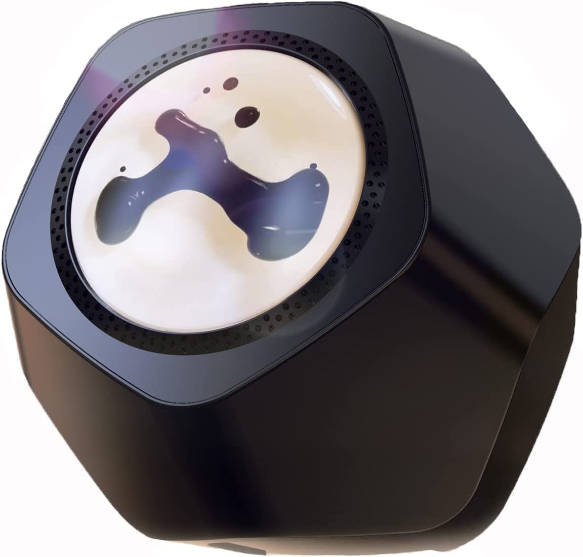 Magnetic Fluid Speaker, Rhythm Subwoofer Touch Bluetooth Speaker, 360° Surround Sound Audio System, Wireless Speaker for Home Office Decor Black