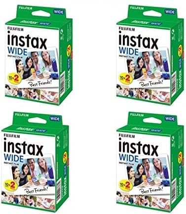 Instant Photo Paper for Instax WIDE300 Camera Film 20/40/60/80/100 Sheets Instant Photo Paper (80 White Sheets)